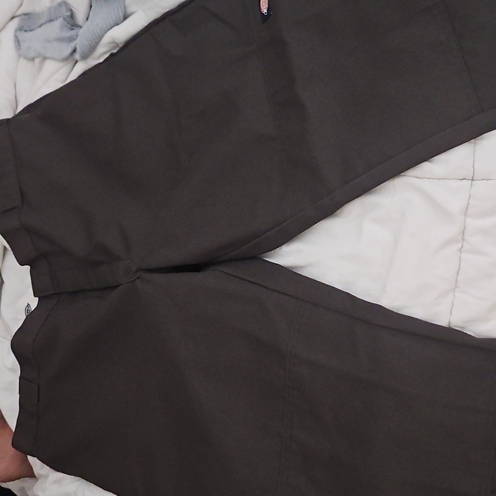 Vintage Dickies Pants Mens 44x32 Act 42x31 Brown Loose Fit Double Knee Work